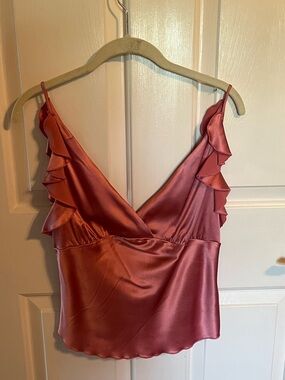Silk satin camisole top